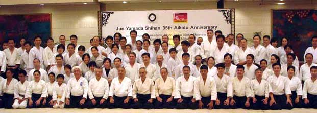 Jun Yamada Shihan 35th Aikido Anniversary in Kuala Lumpur, September 2007.
